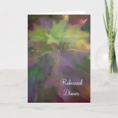 オークリーフアジサイ結婚のリハーサルディナー 招待状 (正面)