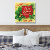 オークリーフオレンジラベルポートビル（カリフォルニア州） キャンバスプリント (インサイチュ (寝室))