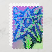 オークリーフペンタグラムネオンカラフル シーズンカード (正面/裏面)