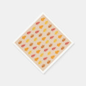 オークリーフ柄 スタンダードカクテルナプキン (角)
