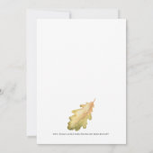 オークリーフ&アコーズサンクスギビングディナー招待状 招待状 (裏面)