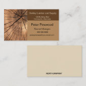 オークリー木材と供給 名刺 (正面/裏面)