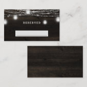 オークリー素朴ションライト予約結婚席 プレイスカード (正面/裏面)