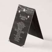 オークリー素朴ジ木材結婚式プログラム (裏面)