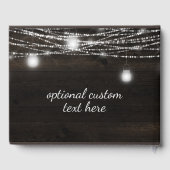 オークリー素朴ッジダークウッド&メイスンジャー結婚ズ ゲストブック (裏面)