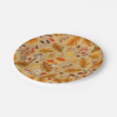 オークルの森のキノコと秋の植物 ペーパープレート (アングル)