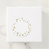 オークル紙吹雪水彩ドットメッセージカード フェイバータグ (インサイチュ)