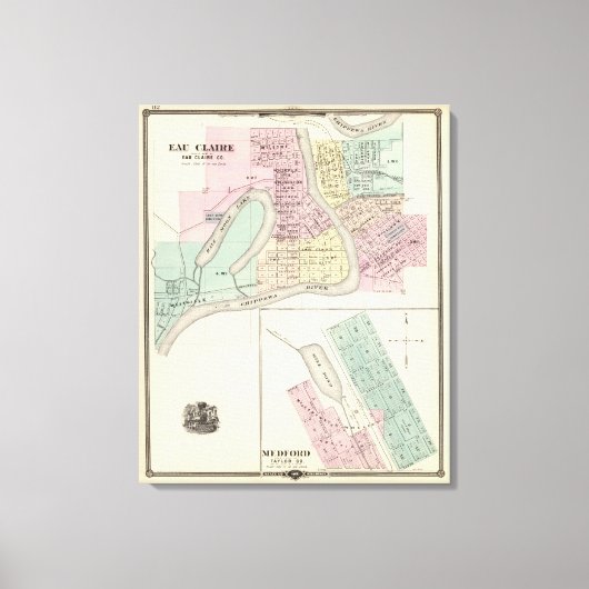 オークレアアンドメドフォード キャンバスプリント (正面)