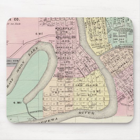 オークレアアンドメドフォード マウスパッド (正面)