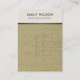 オークレア白ドット髪クリップ表示カード 名刺