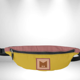 オークレイエローレッドモノグラムベリーウエストバッグ ファニーパック