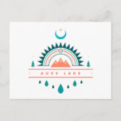 オークレイクアラスカ虹月 ポストカード (正面)