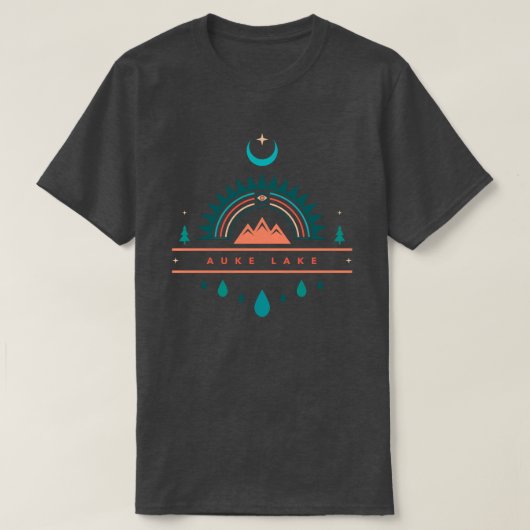 オークレイクアラスカ虹月 Tシャツ (デザイン正面)
