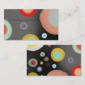 オークレイドサークル抽象芸術水彩画 名刺 (正面/裏面)