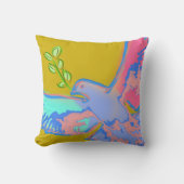 オークレエポップ・アートのローの平和の芸術 クッション (正面)