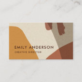 オークレテラコッタモダン素朴抽象芸術芸術的 名刺 (正面)