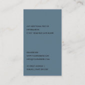 オークレネイビーグレー電球電気技師 名刺 (裏面)