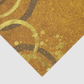 オークレブラウン金ゴールドモダングリッタースタイリッシュシックファンシー 薄葉紙 (詳細)