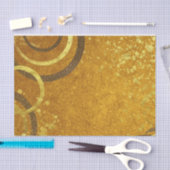 オークレブラウン金ゴールドモダングリッタースタイリッシュシックファンシー 薄葉紙 (クラフト)