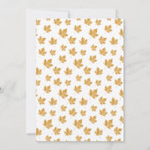 オークレー秋秋のメープルリーフ感謝祭ディナー。 招待状 (裏面)