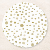 オークレー紙吹雪ウォーターカラードット紙コースター ラウンドペーパーコースター (正面)