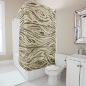 オークワインバーから木目板フランスの板プランクス シャワーカーテン (インサイチュ)