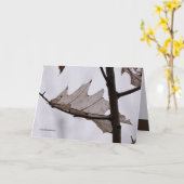 オーク幽霊リーフ カード (黄色い花)