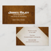 オーク木目 名刺 (正面/裏面)