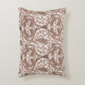 オーク材のウイスパー/フクロウとリス アクセントクッション (正面(垂直))