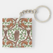 オーク材のウイスパー/フクロウとリス キーホルダー (裏面)