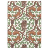 オーク材のウイスパー/フクロウとリス クリップボード (裏面)