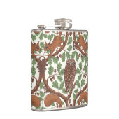 オーク材のウイスパー/フクロウとリス フラスク (右)