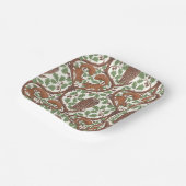 オーク材のウイスパー/フクロウとリス ペーパープレート (傾斜あり)