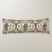 オーク材のウイスパー/フクロウとリス ボディピロー (裏面)