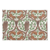 オーク材のウイスパー/フクロウとリス 枕カバー (裏面-右)