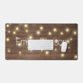 オーク材の名前と軽い文字列 デスクマット (キーボード&マウス)