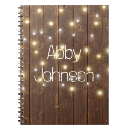 オーク材の名前と軽い文字列 ノートブック