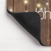 オーク材の名前と軽い文字列 マウスパッド (コーナー)