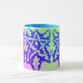 オーク材ペンタグラム明カラフルるい マグカップ (中央)