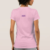 オーク材ペンタグラム明カラフルるい Tシャツ (裏面)