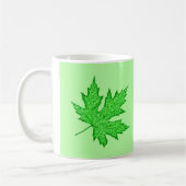 オーク材 – 緑の色合い コーヒーマグカップ (左)