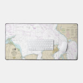 オーク湾へのアドミラルティー入江ダンジェネスへのアプローチ デスクマット (キーボード&マウス)