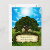 オーク素晴らしの木は小さな木の実だった誰が… ポストカード (正面/裏面)