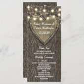 オーク素朴の木の国の結婚式のプログラム プログラム (正面/裏面)