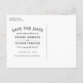 オーク素朴ツリーランタン結婚式の日付を保存 案内ポストカード (裏面)