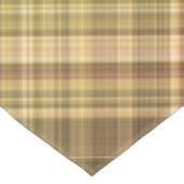 オーク素朴ブラウンとオリーブの格子柄 テーブルクロス (アングル)