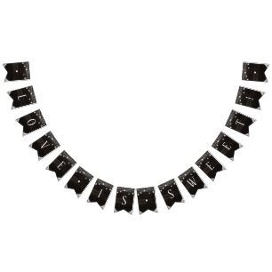 オーク素朴リッジ暗黒の木の愛は甘い結婚の バンティングフラッグ