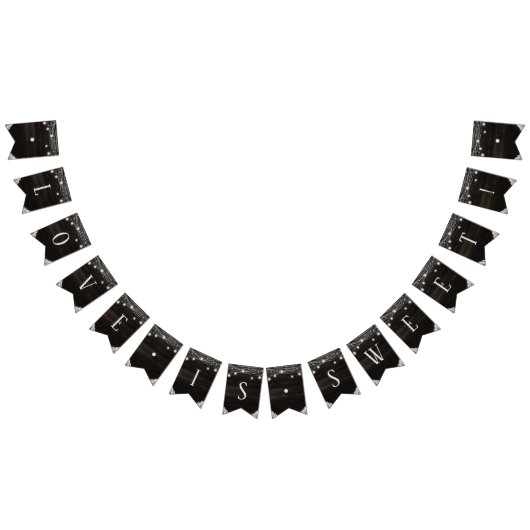 オーク素朴リッジ暗黒の木の愛は甘い結婚の バンティングフラッグ (全)