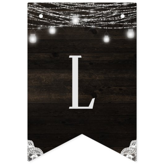 オーク素朴リッジ暗黒の木の愛は甘い結婚の バンティングフラッグ (第2の旗)