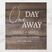 オーク素朴ワンデイリハ遠くにーサルディナーパーティー ワインラベル (シングルラベル)